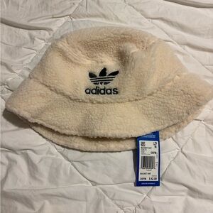 Adidas Off-White Fleece Bucket Hat